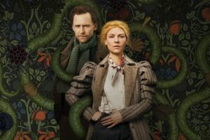 Cora Seaborne e Will Ransome, de A Serpente de Essex cercados pelo monstro réptil...